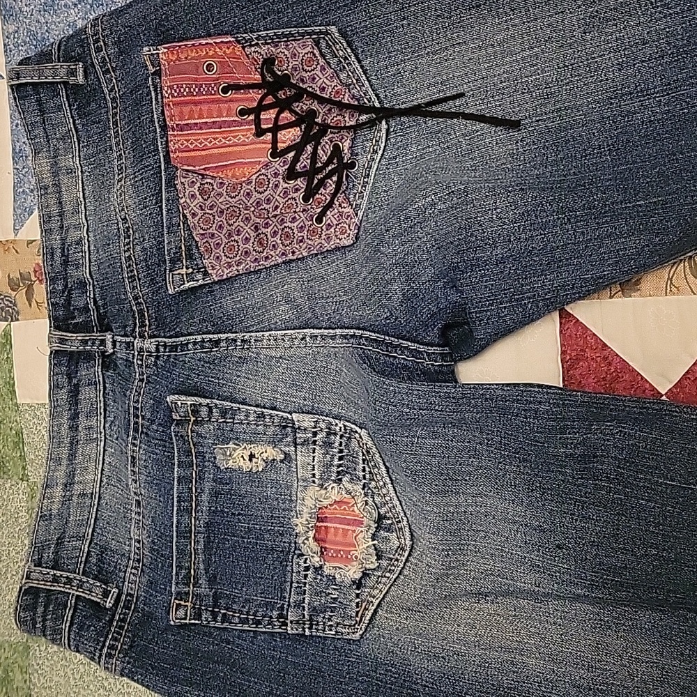 Hippy Laundry Patchwork Jeans - image 5